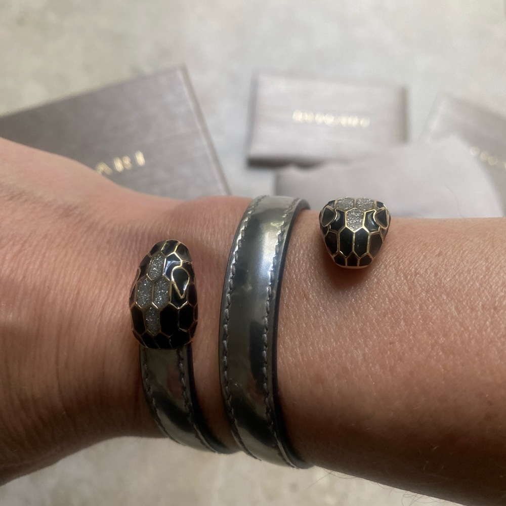 Bulgari Serpenti Leather bracelet size Small